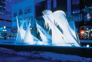 Carl Nesjar Ice Sculpture 2014 xmas