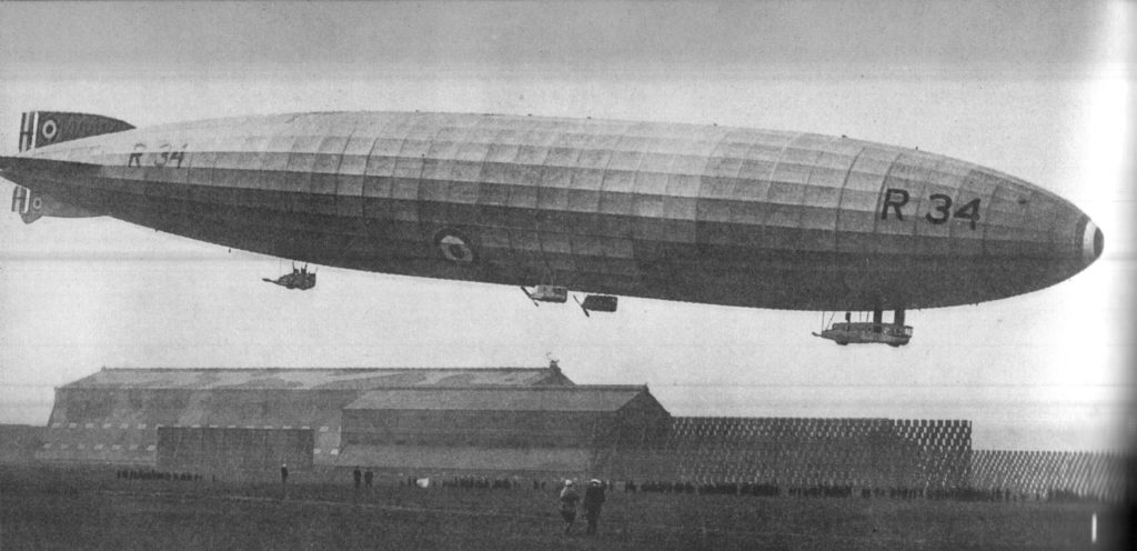 R34 over RNAS Pulham 1919 copy